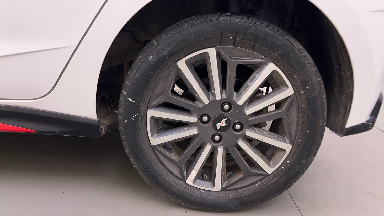 Used 2023 Hyundai i20 N Line N8 1.0 Turbo DCT Petrol Automatic tyres LEFT REAR TYRE RIM VIEW