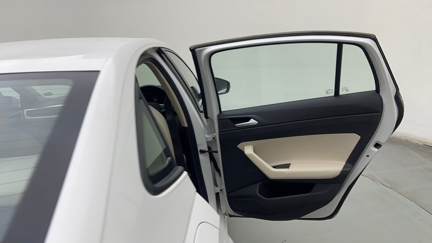 Used 2022 Volkswagen Virtus Highline 1.0 TSI AT Petrol Automatic interior RIGHT REAR DOOR OPEN VIEW