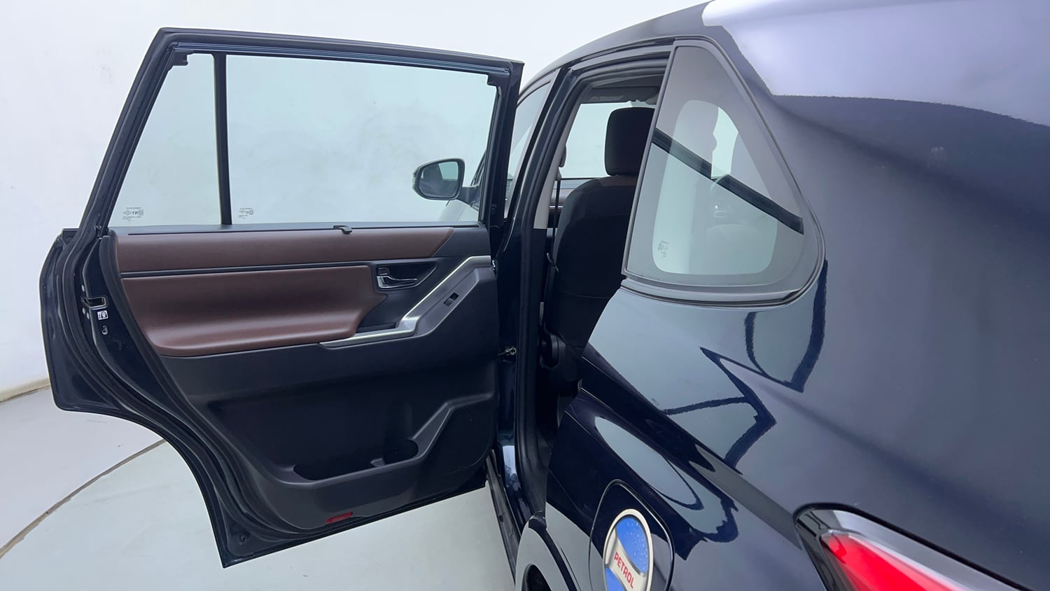 Used 2023 Toyota Innova Hycross VX Hybrid 7 STR Hybrid Automatic interior LEFT REAR DOOR OPEN VIEW