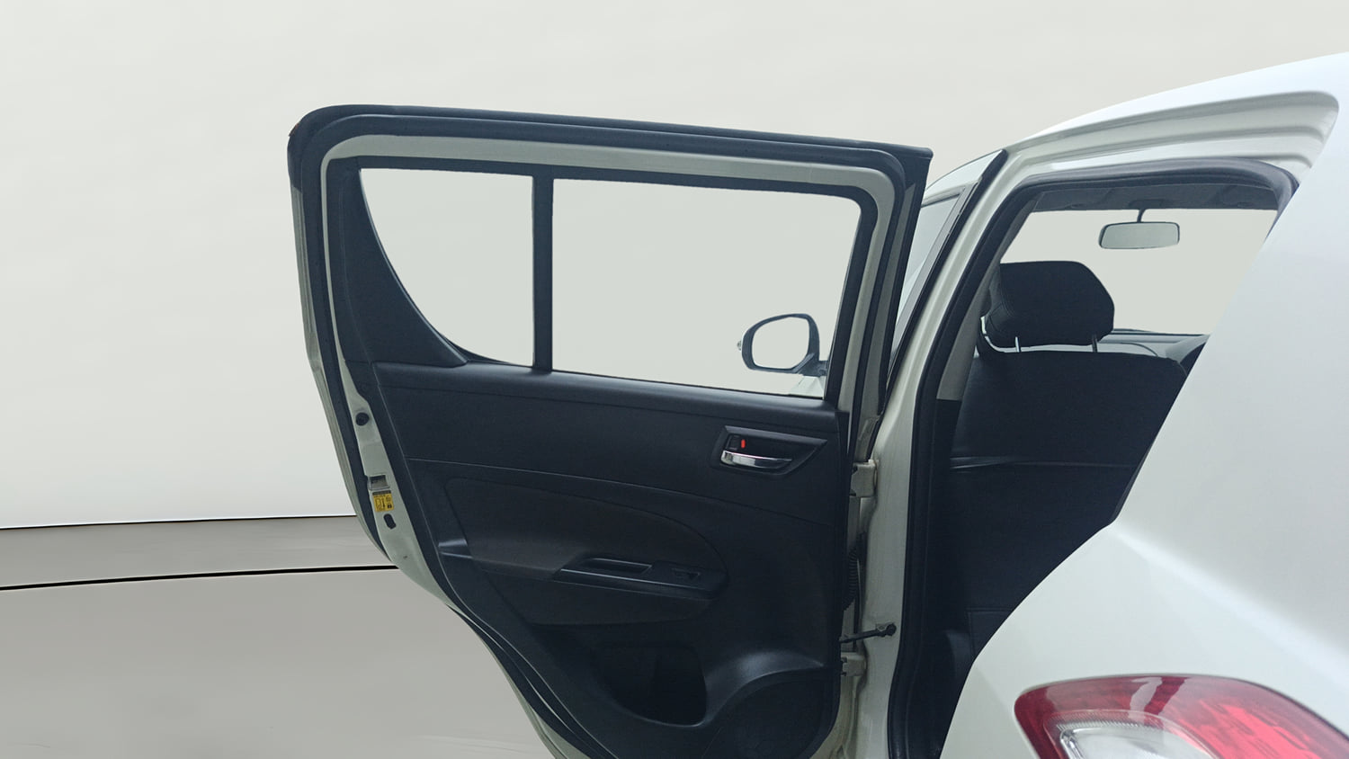Used 2015 Maruti Suzuki Swift VDi Diesel Manual interior LEFT REAR DOOR OPEN VIEW