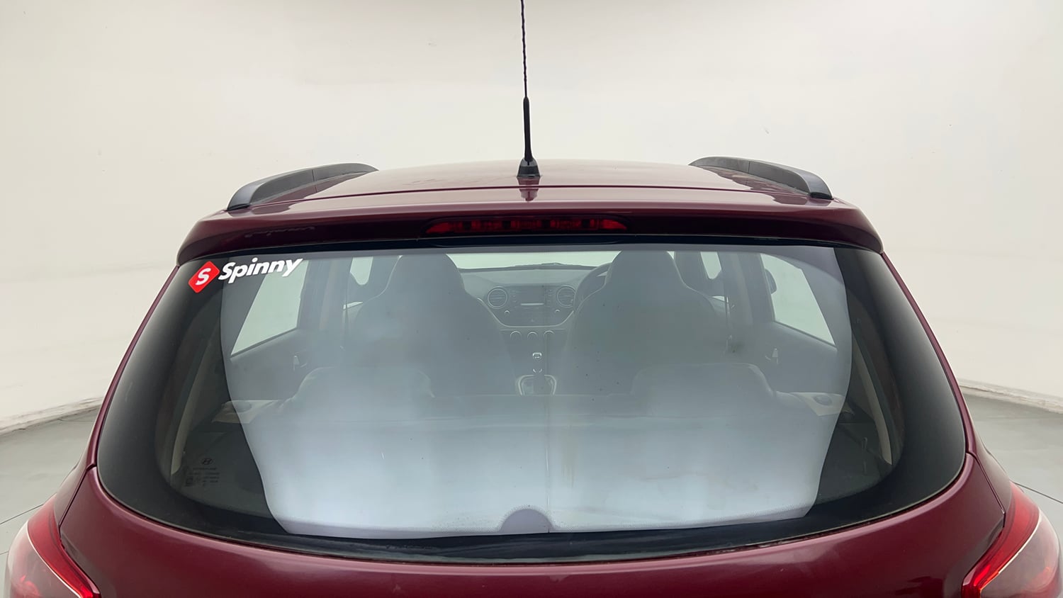 Used 2013 Hyundai Grand i10 Sportz 1.2 Kappa VTVT Petrol Manual exterior BACK WINDSHIELD VIEW