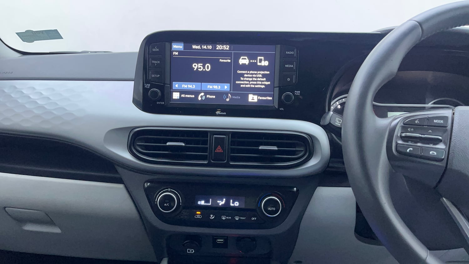 Used 2020 Hyundai Grand i10 Nios Asta AMT 1.2 Kappa VTVT Petrol Automatic interior MUSIC SYSTEM & AC CONTROL VIEW