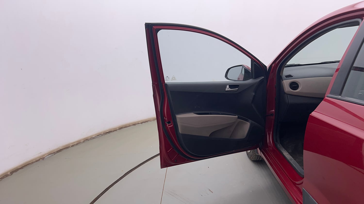 Used 2014 Hyundai Xcent S 1.2 Petrol Manual interior LEFT FRONT DOOR OPEN VIEW