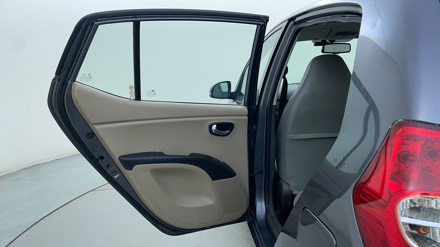 Used 2013 Hyundai i10 Sportz 1.2 AT Kappa2 Petrol Automatic interior LEFT REAR DOOR OPEN VIEW