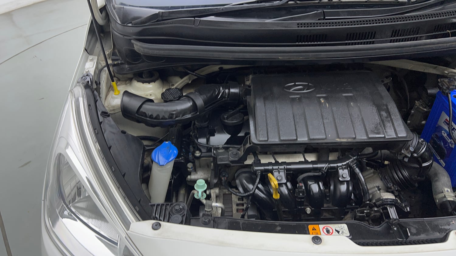 Used 2018 Hyundai Grand i10 Magna 1.2 Kappa VTVT Petrol Manual engine ENGINE RIGHT SIDE VIEW