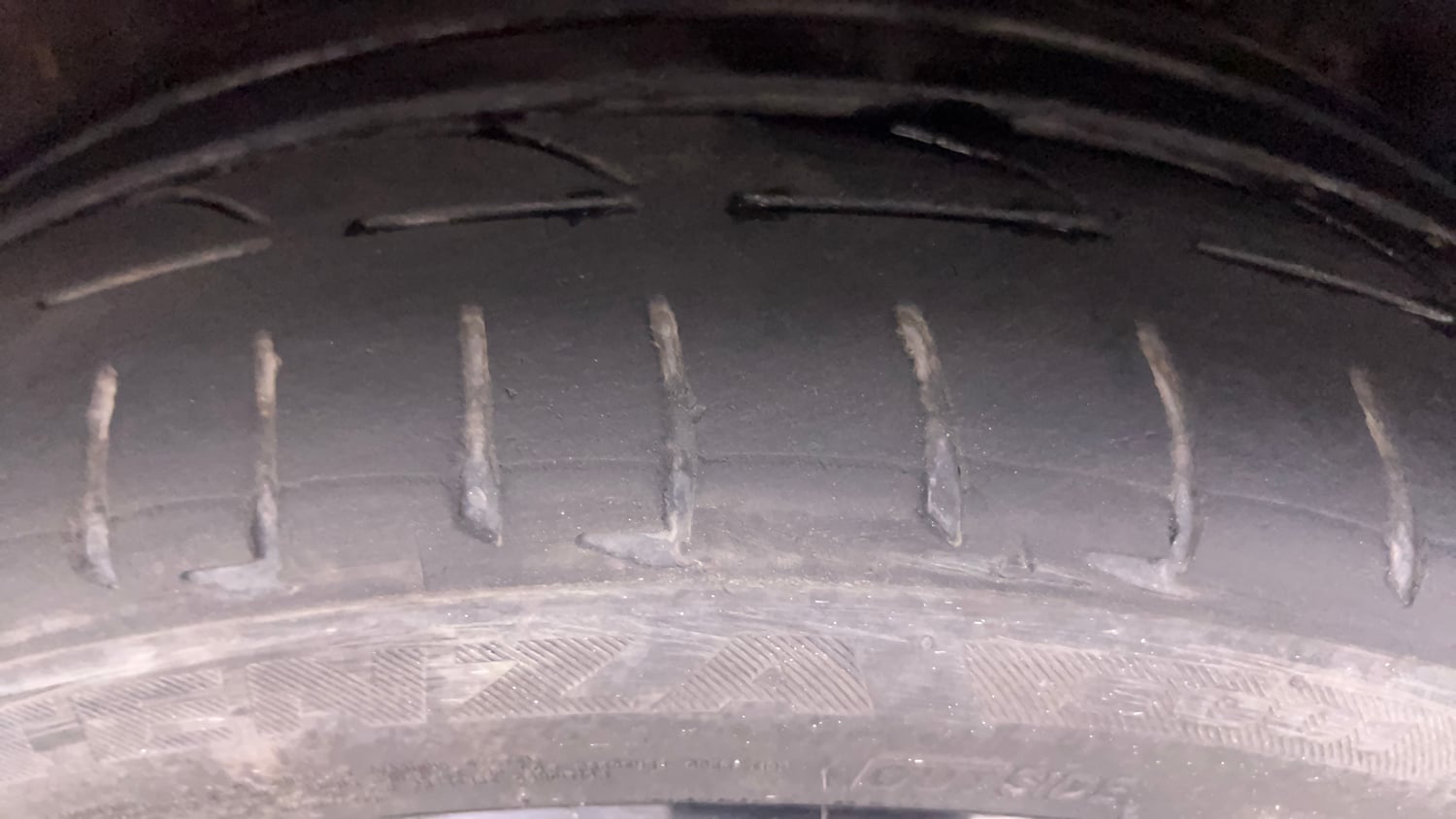 Used 2021 Mercedes-Benz C-Class C 300d AMG line Diesel Automatic tyres LEFT REAR TYRE TREAD VIEW