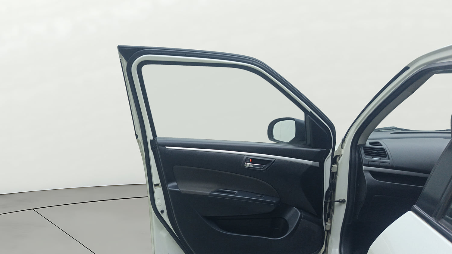 Used 2015 Maruti Suzuki Swift VDi Diesel Manual interior LEFT FRONT DOOR OPEN VIEW
