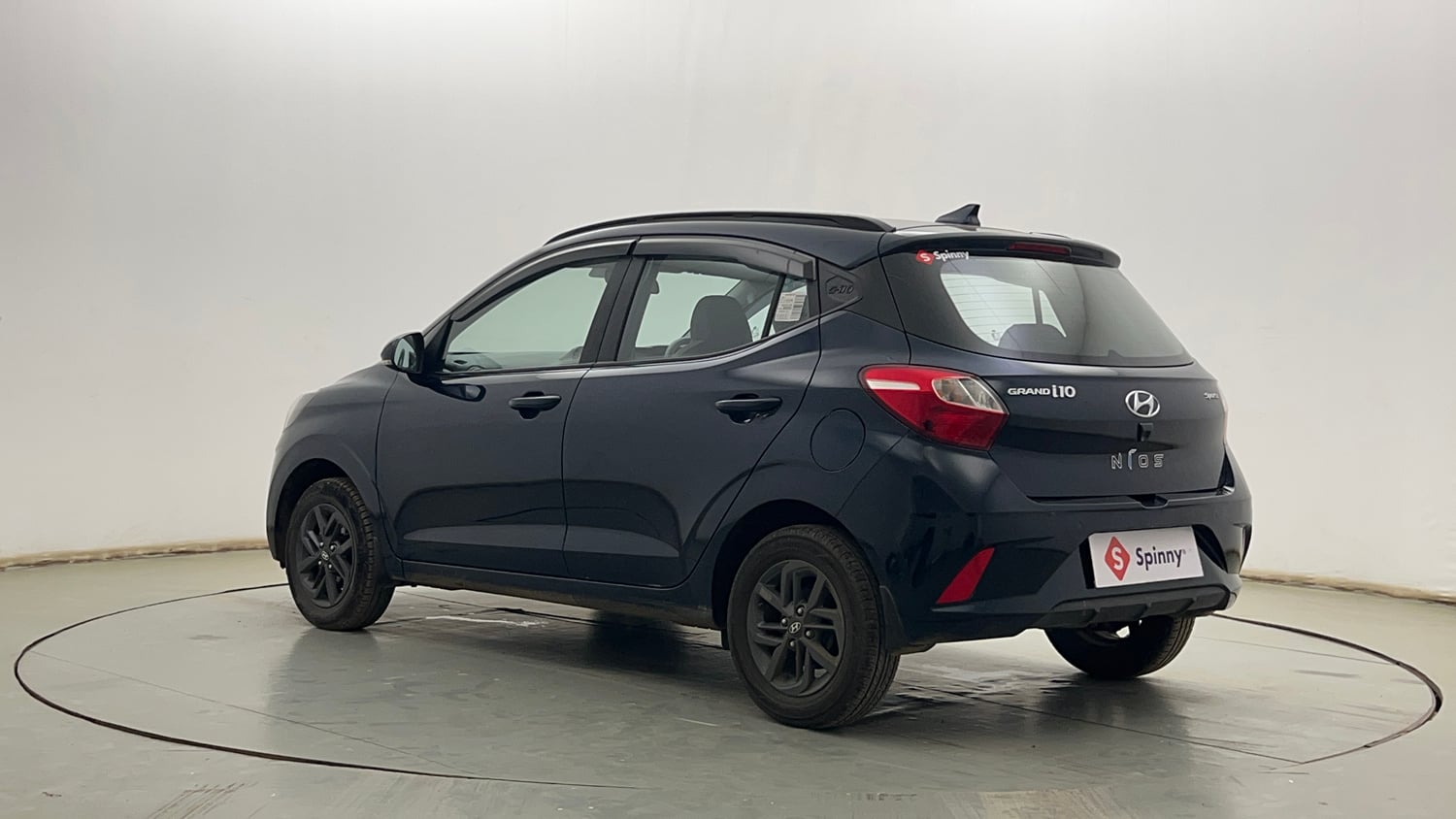 Used 2022 Hyundai Grand i10 Nios Sportz 1.2 Kappa VTVT Petrol Manual exterior LEFT REAR CORNER VIEW