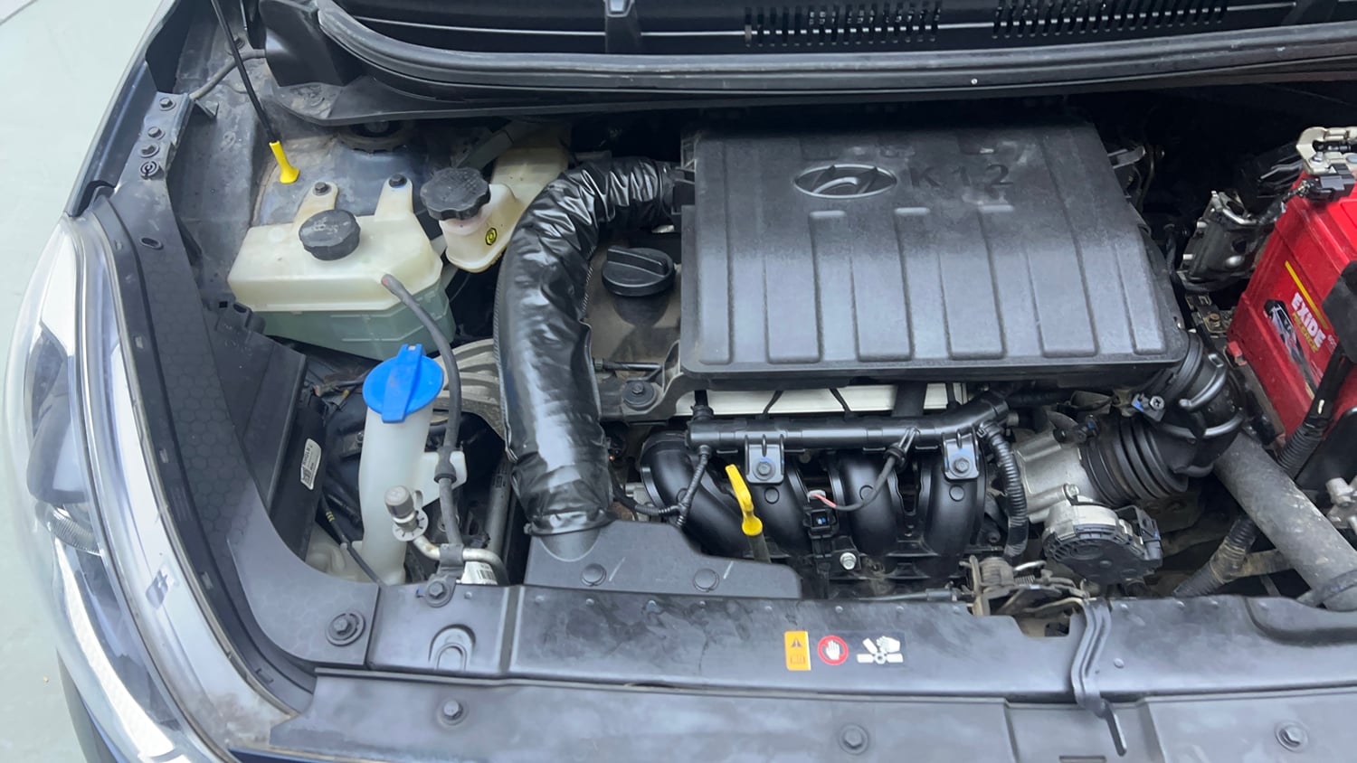 Used 2020 Hyundai Grand i10 Nios Sportz AMT 1.2 Kappa VTVT Petrol Automatic engine ENGINE RIGHT SIDE VIEW