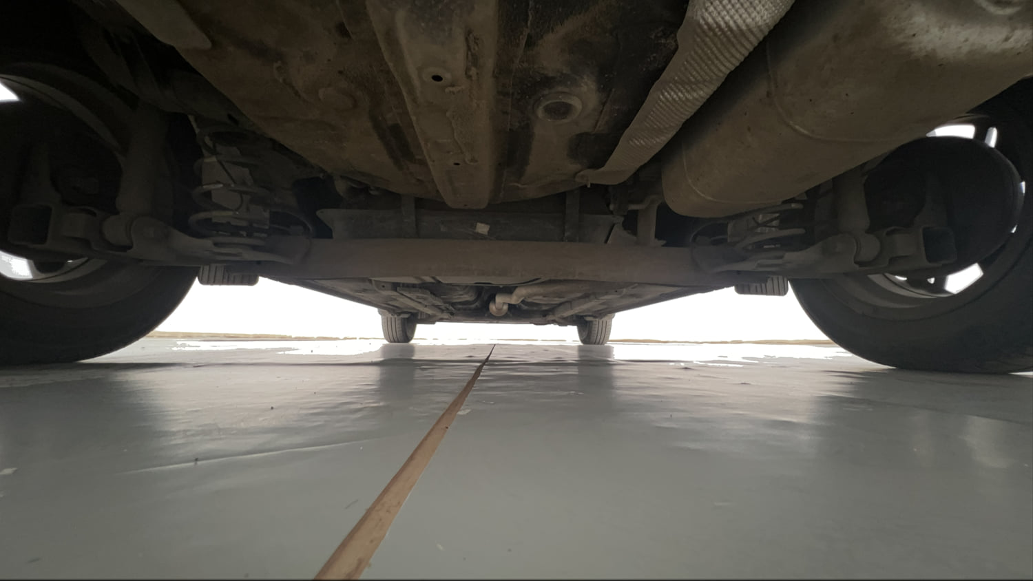 Used 2022 Hyundai Grand i10 Nios Sportz 1.2 Kappa VTVT Petrol Manual extra REAR UNDERBODY VIEW (TAKEN FROM REAR)