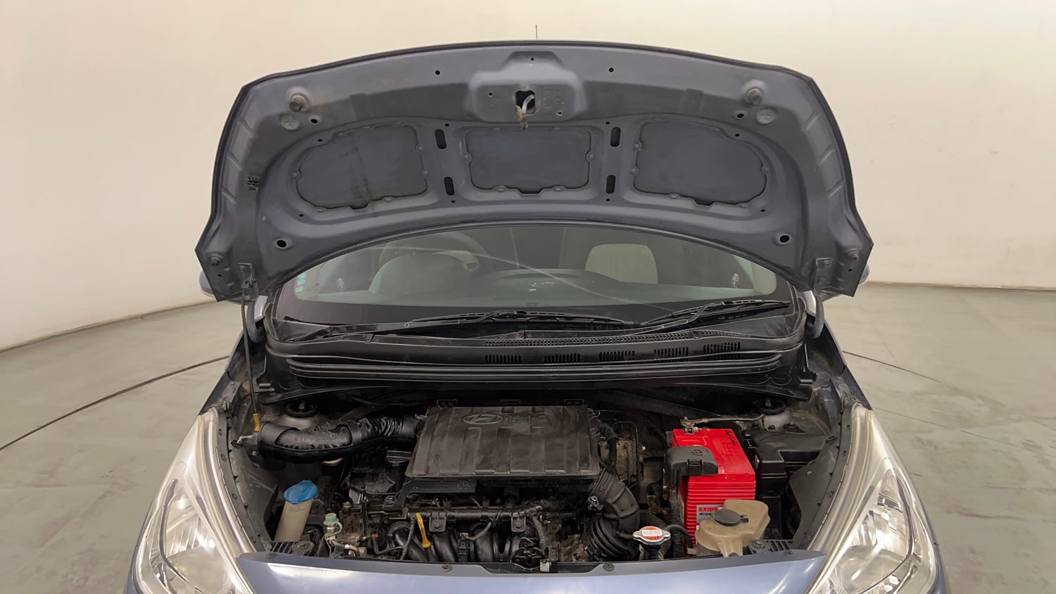 Used 2016 Hyundai Grand i10 Asta 1.2 Kappa VTVT (O) Petrol Manual engine ENGINE & BONNET OPEN FRONT VIEW