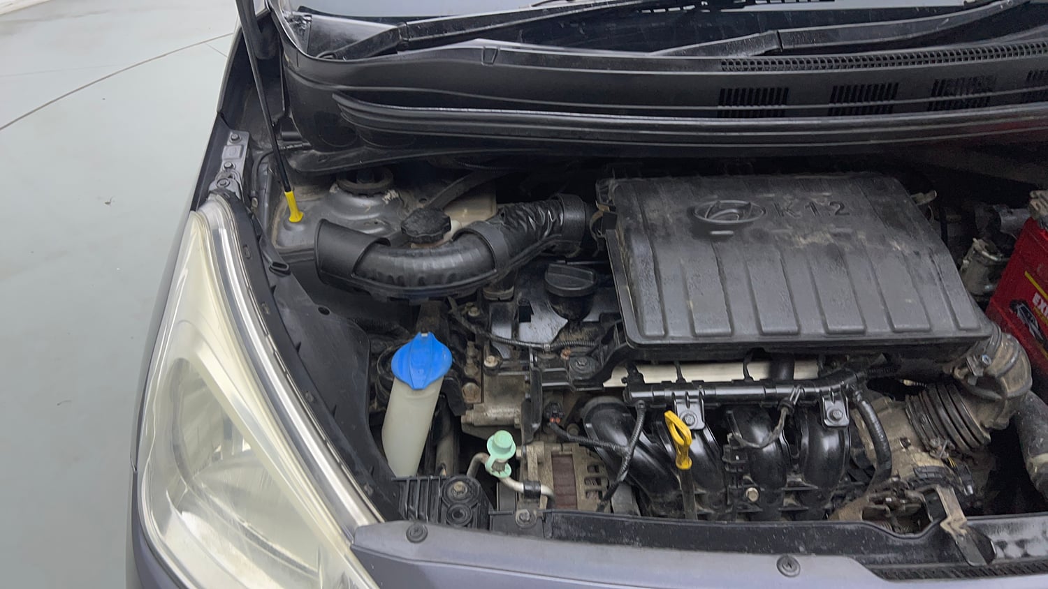 Used 2018 Hyundai Grand i10 Sportz 1.2 Kappa VTVT Petrol Manual engine ENGINE RIGHT SIDE VIEW