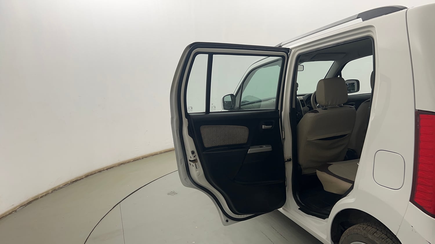 Used 2014 Maruti Suzuki Wagon R VXI Petrol Manual interior LEFT REAR DOOR OPEN VIEW