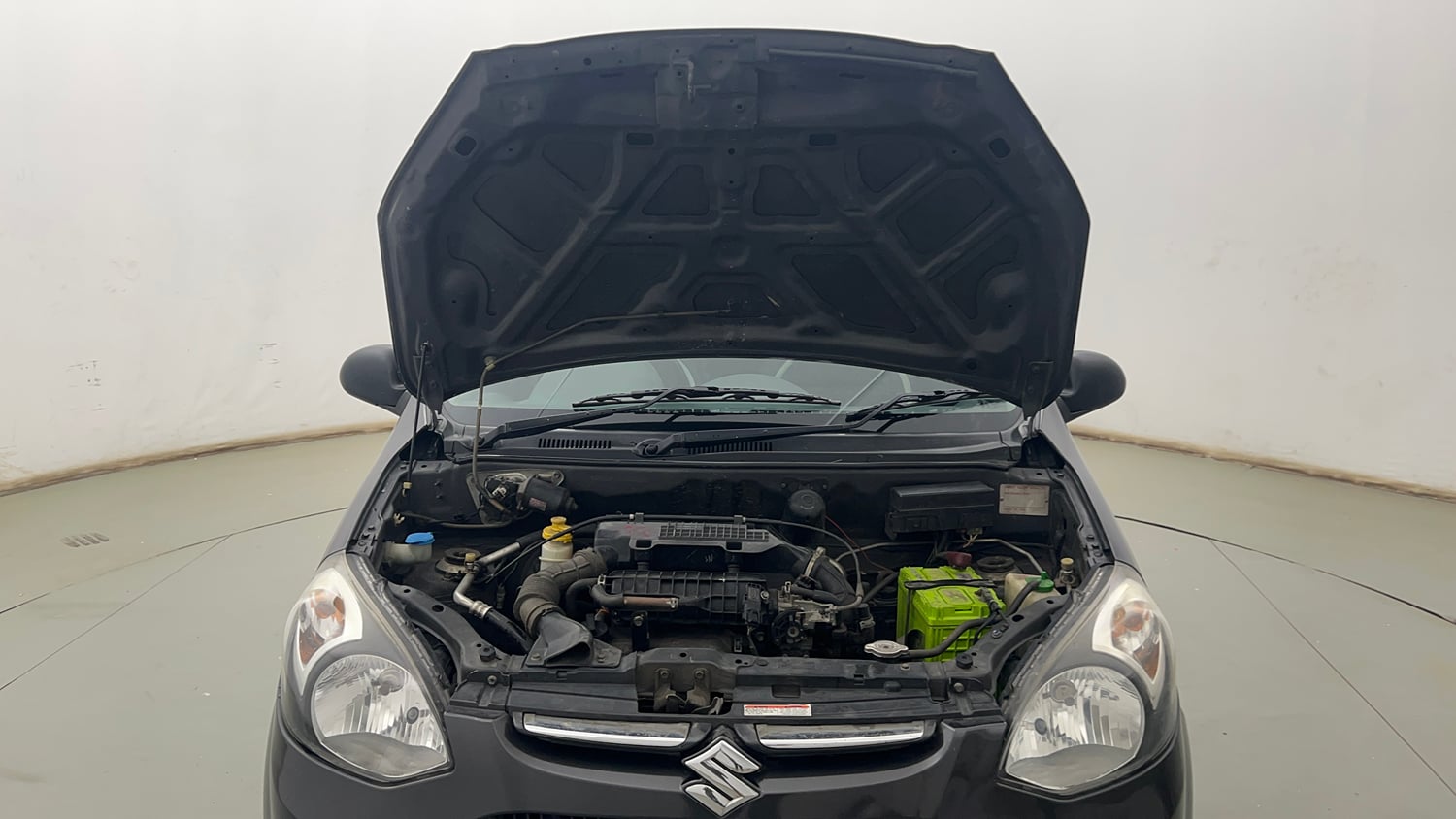 Used 2014 Maruti Suzuki Alto 800 Vxi Petrol Manual engine ENGINE & BONNET OPEN FRONT VIEW