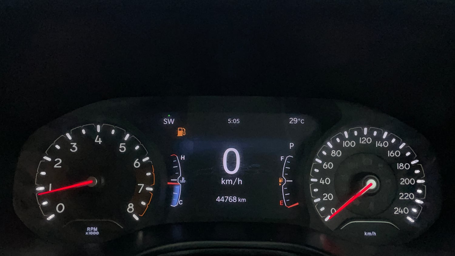 Used 2022 Jeep Compass 5th Anniversary Edition 1.4 Petrol DCT Petrol Automatic interior CLUSTERMETER VIEW