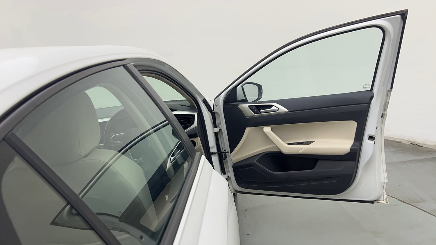 Used 2022 Volkswagen Virtus Highline 1.0 TSI AT Petrol Automatic interior RIGHT FRONT DOOR OPEN VIEW