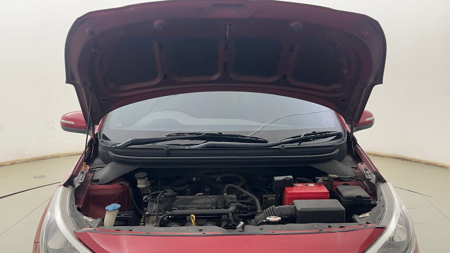 Used 2017 Hyundai Elite i20 Asta 1.2 Petrol Manual engine ENGINE & BONNET OPEN FRONT VIEW
