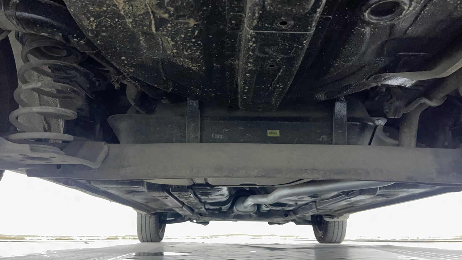 Used 2016 Hyundai Grand i10 Sportz 1.2 Kappa VTVT Petrol Manual extra REAR UNDERBODY VIEW (TAKEN FROM REAR)