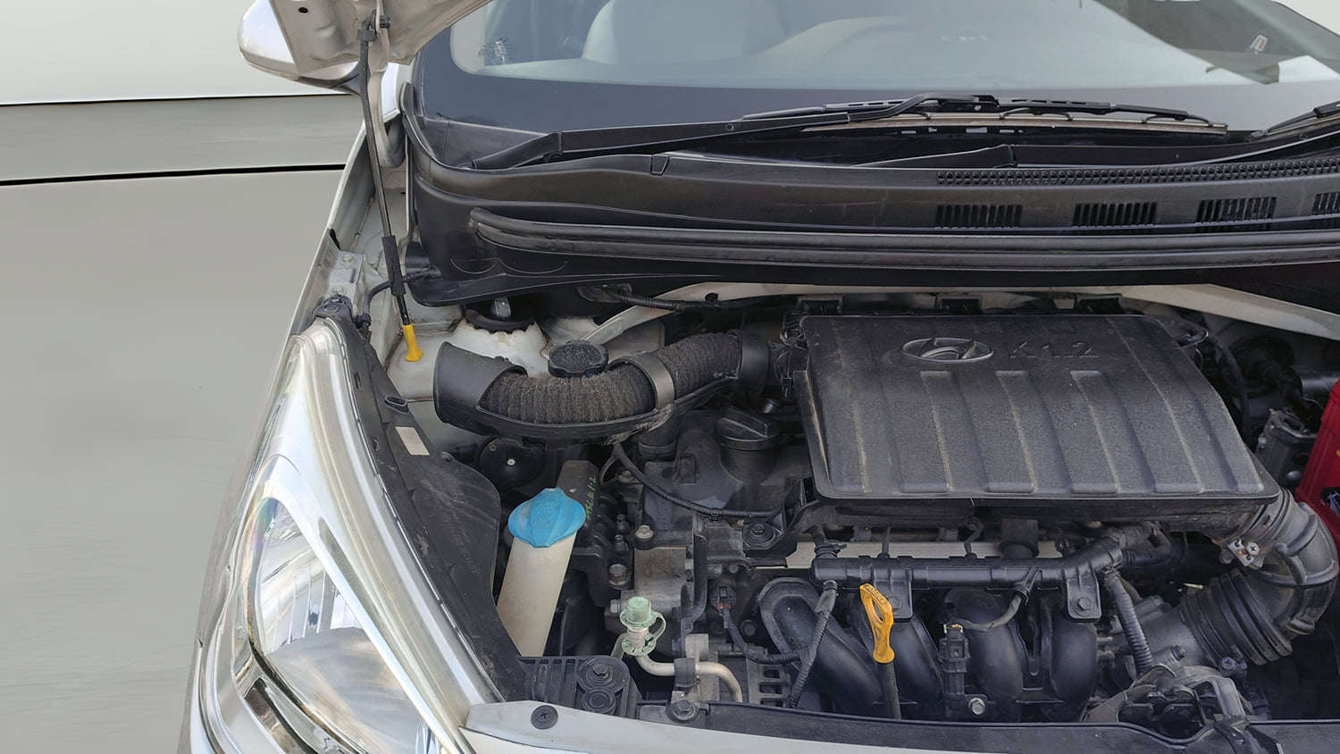 Used 2013 Hyundai Grand i10 Asta 1.2 Kappa VTVT Petrol Manual engine ENGINE RIGHT SIDE VIEW