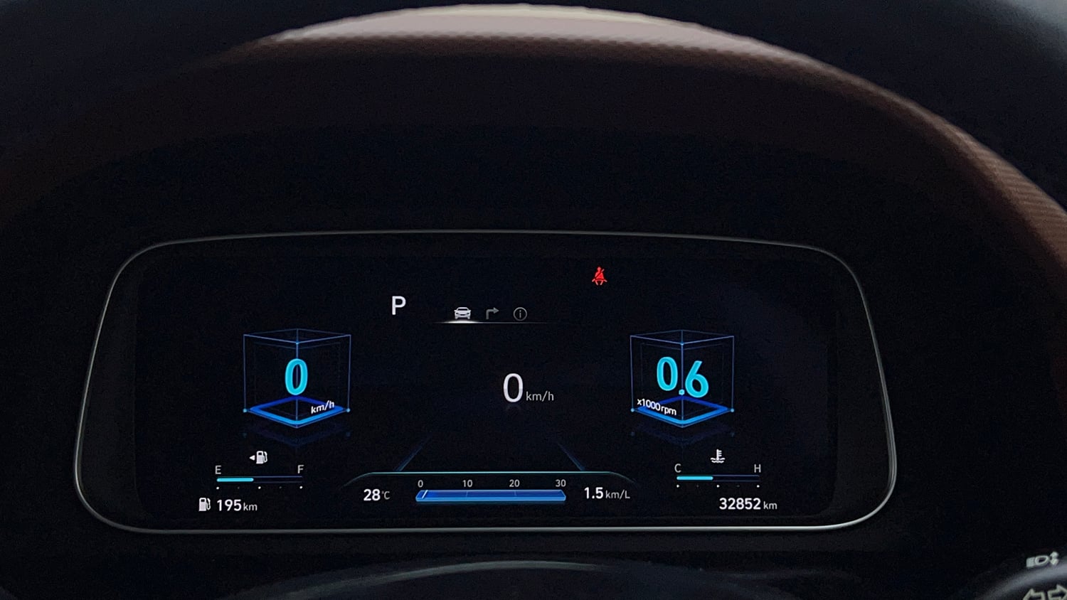 Used 2022 Hyundai Alcazar Signature (O) 6 STR 2.0 Petrol AT Petrol Automatic interior CLUSTERMETER VIEW