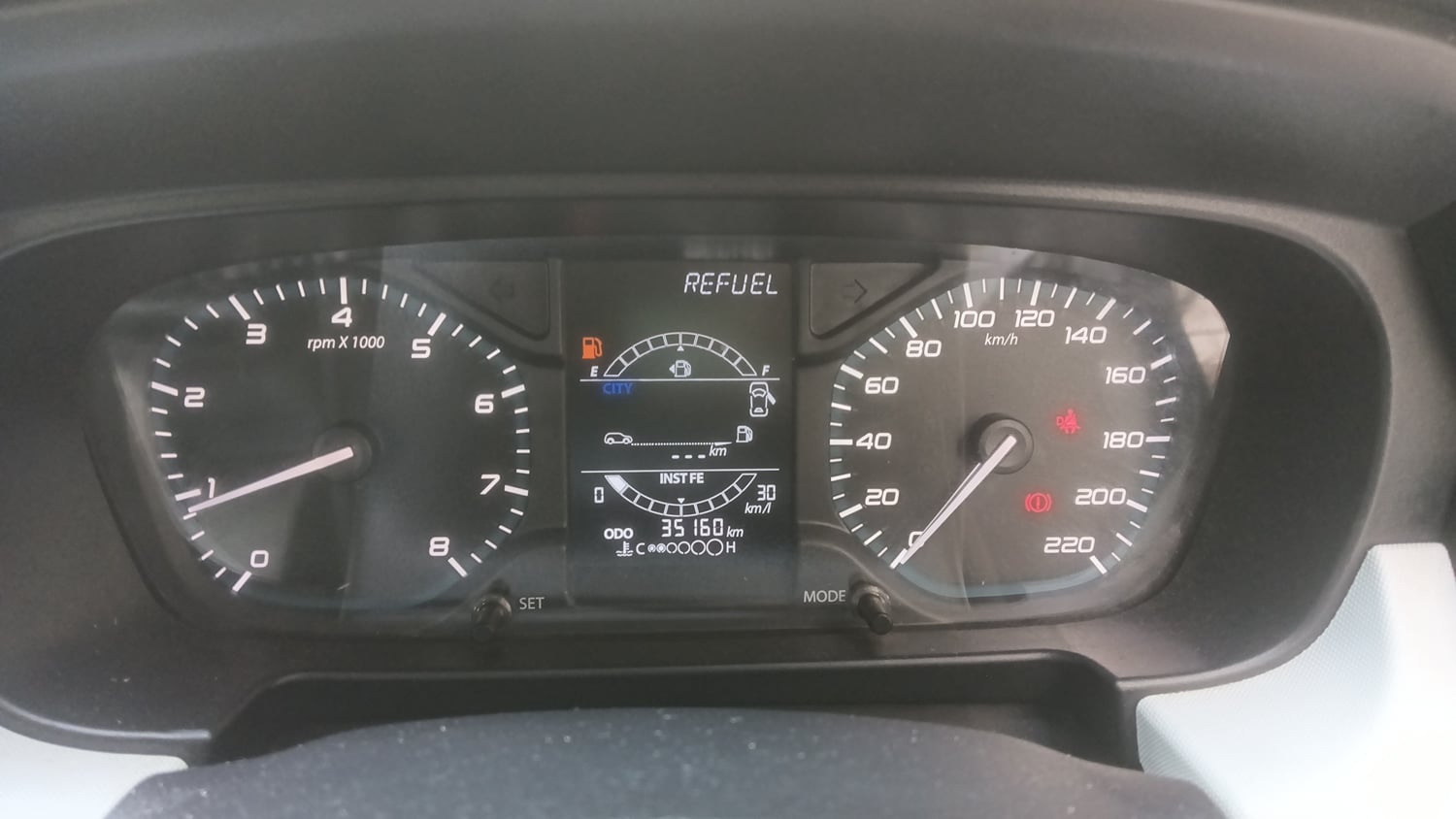 Used 2022 Tata Punch Accomplished MT Petrol Manual interior CLUSTERMETER VIEW