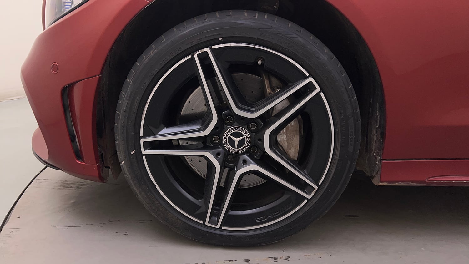 Used 2021 Mercedes-Benz C-Class C 300d AMG line Diesel Automatic tyres LEFT FRONT TYRE RIM VIEW