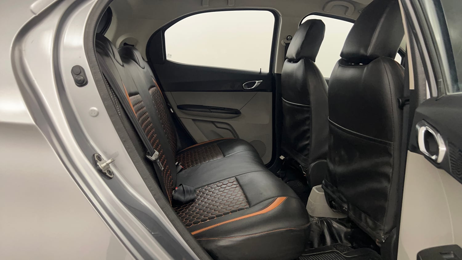 Used 2019 Tata Tiago Revotron XZ Plus Dual Tone Petrol Manual interior RIGHT SIDE REAR DOOR CABIN VIEW