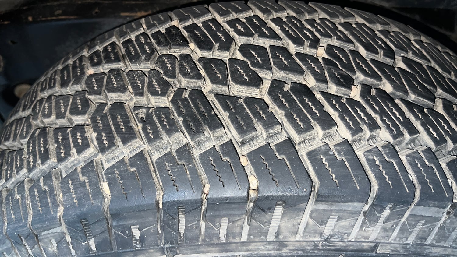 Used 2024 Mahindra Thar LX Hard Top Diesel MT RWD Diesel Manual tyres LEFT REAR TYRE TREAD VIEW