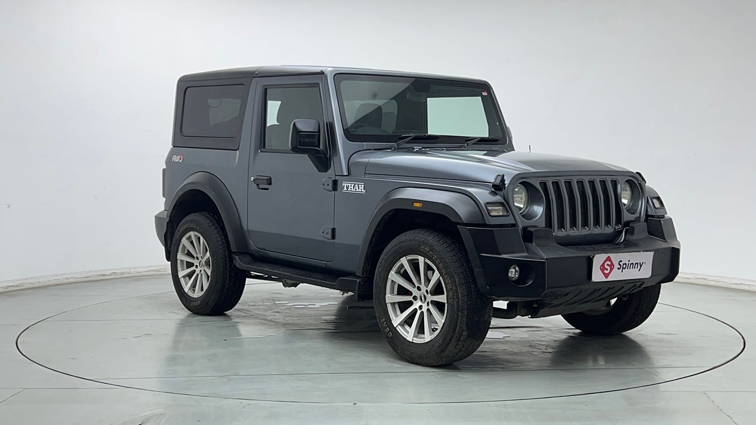 Used 2024 Mahindra Thar LX Hard Top Diesel MT RWD Diesel Manual exterior RIGHT FRONT CORNER VIEW