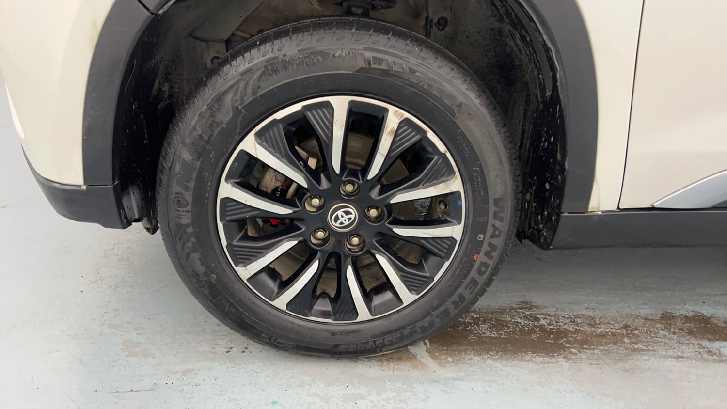 Used 2022 Toyota Urban Cruiser Premium Grade MT Petrol Manual tyres LEFT FRONT TYRE RIM VIEW
