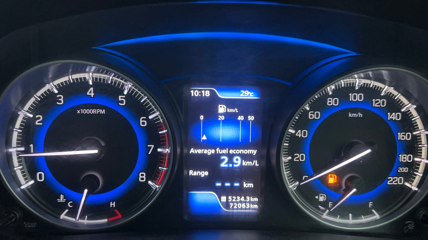 Used 2017 Maruti Suzuki Baleno Alpha 1.2 Petrol Manual interior CLUSTERMETER VIEW