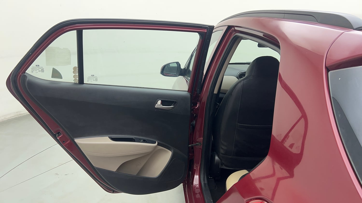 Used 2013 Hyundai Grand i10 Sportz 1.2 Kappa VTVT Petrol Manual interior LEFT REAR DOOR OPEN VIEW