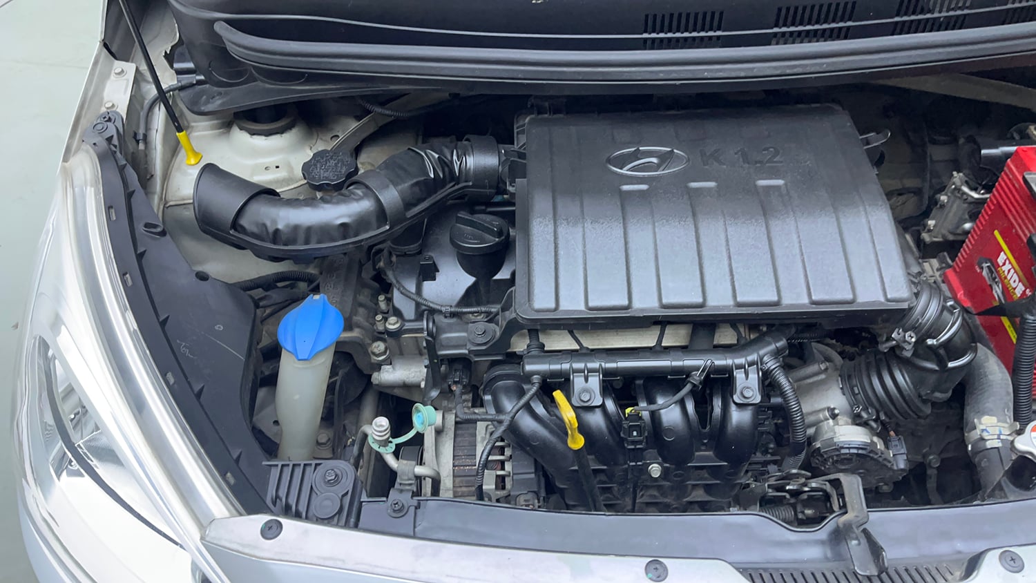 Used 2016 Hyundai Grand i10 Sportz 1.2 Kappa VTVT Petrol Manual engine ENGINE RIGHT SIDE VIEW