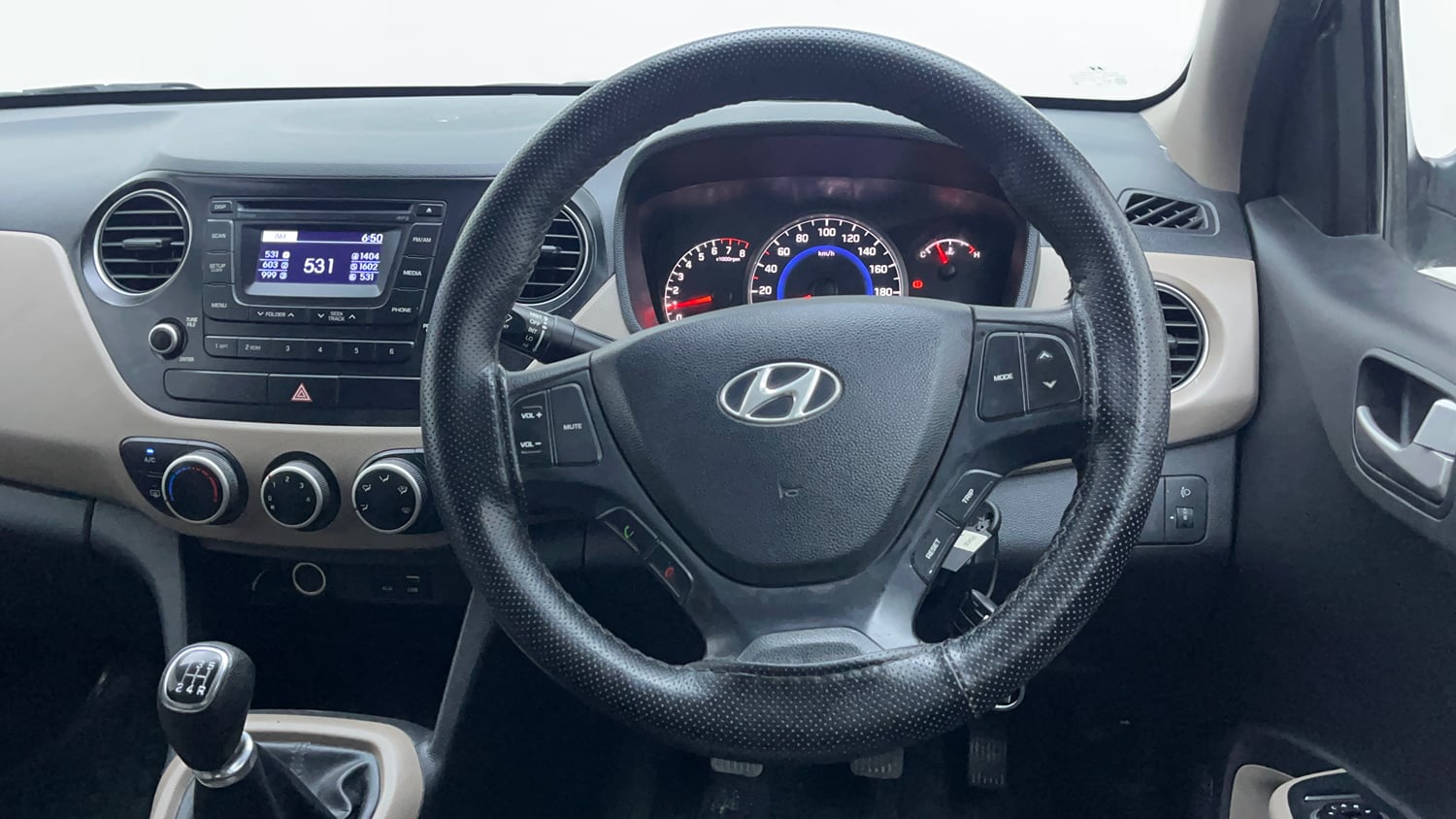 Used 2016 Hyundai Grand i10 Sportz 1.2 Kappa VTVT Petrol Manual interior STEERING VIEW