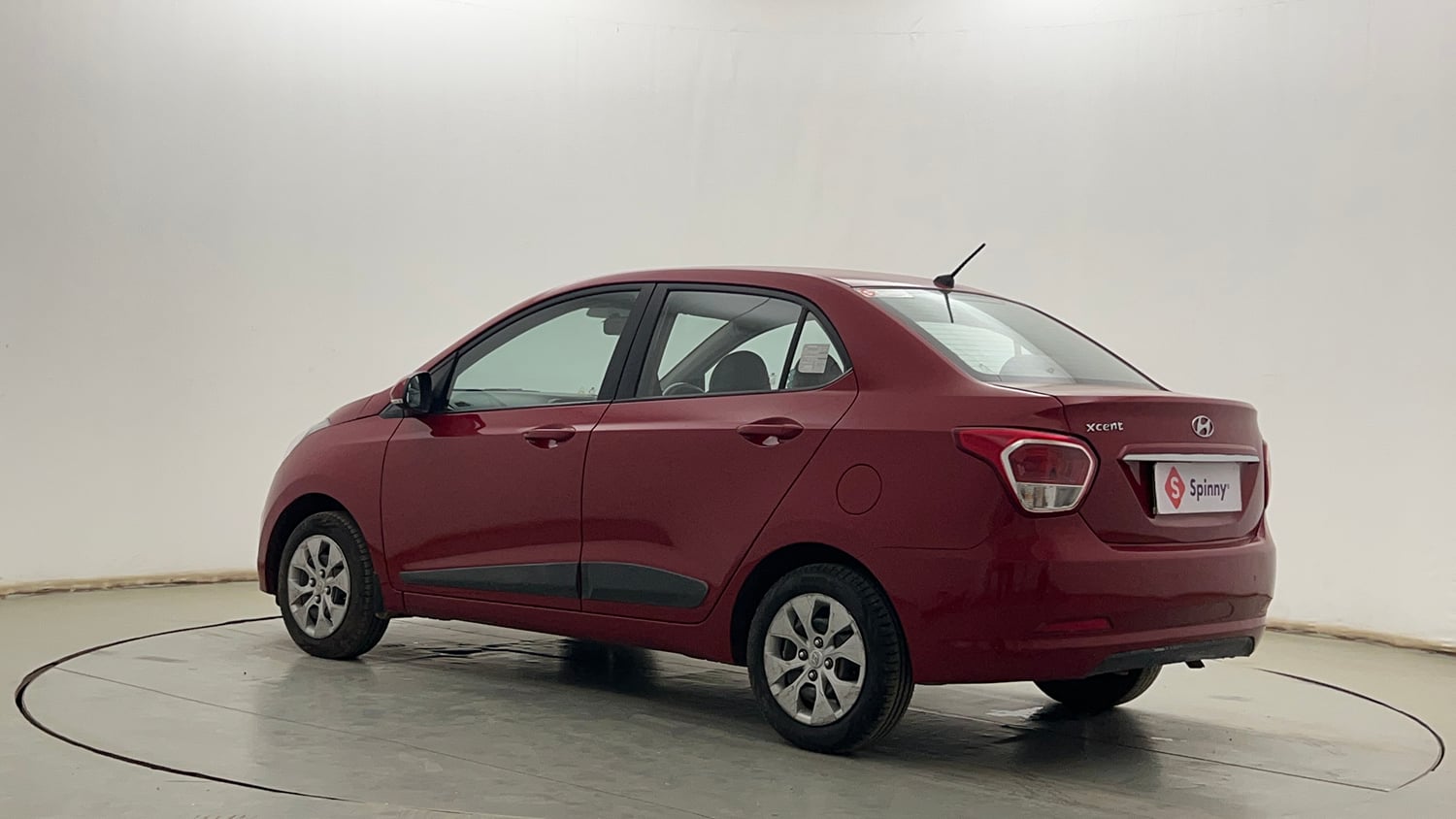 Used 2014 Hyundai Xcent S 1.2 Petrol Manual exterior LEFT REAR CORNER VIEW