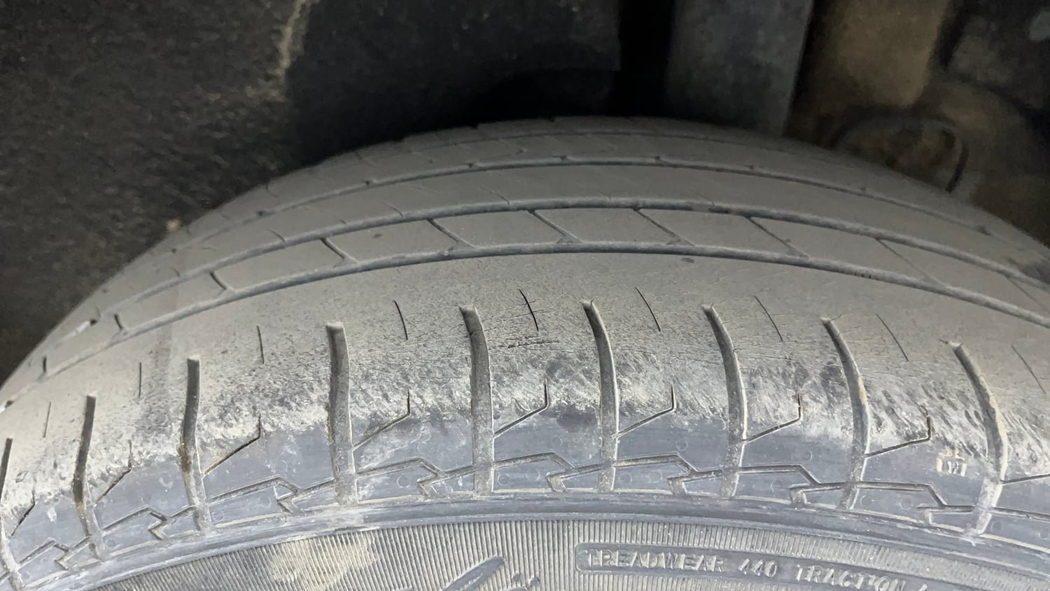 Used 2023 Kia Carens Prestige 1.5 Petrol 7 STR Petrol Manual tyres LEFT REAR TYRE TREAD VIEW
