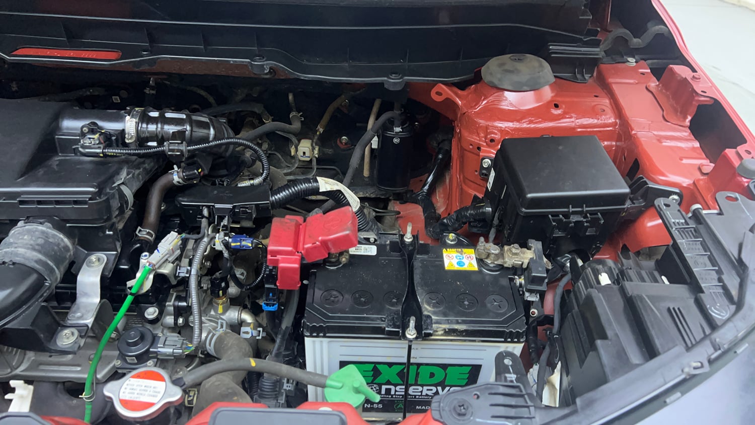 Used 2023 Maruti Suzuki Brezza Zxi Plus Dual Tone Petrol Manual engine ENGINE LEFT SIDE VIEW