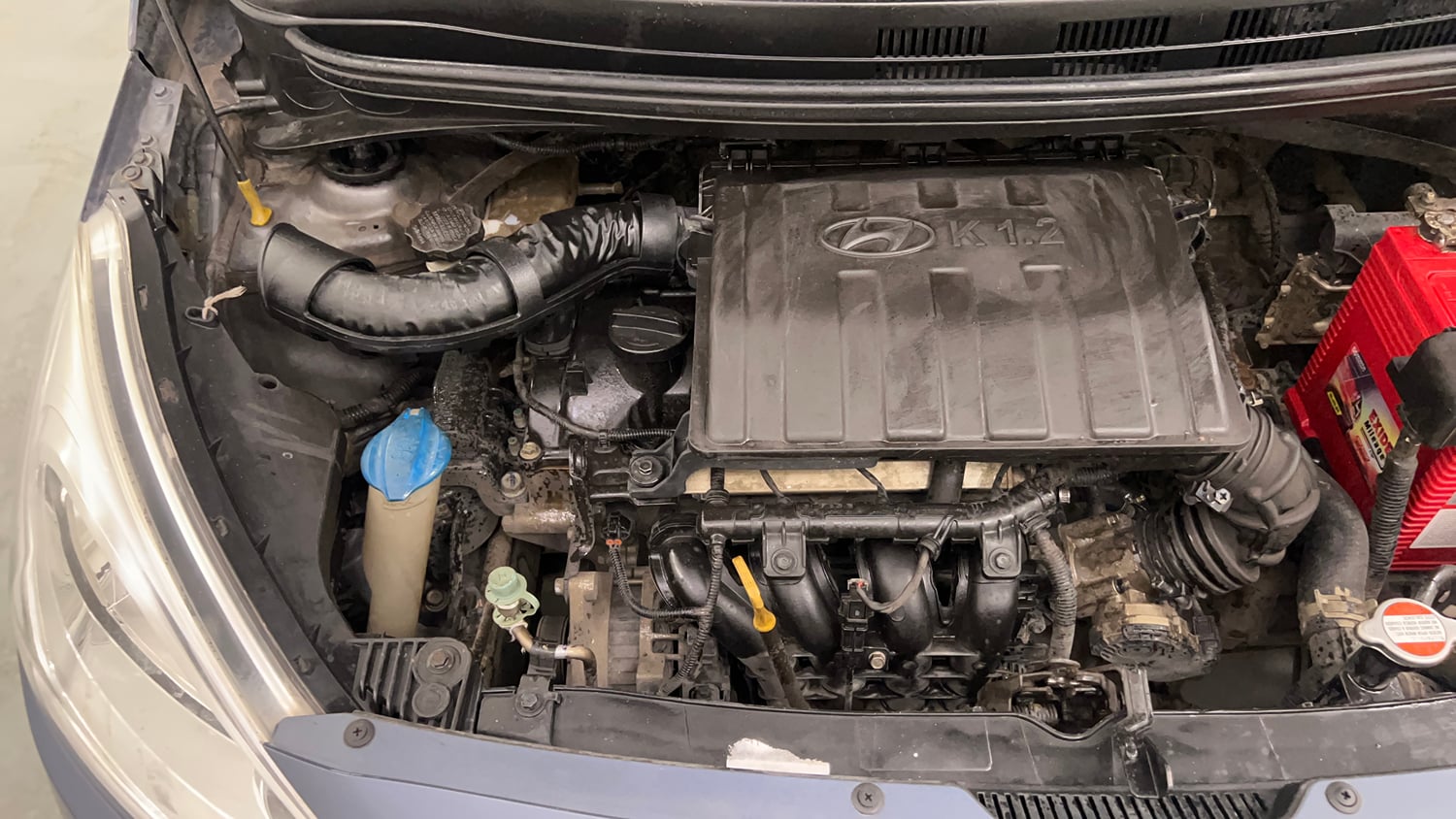 Used 2016 Hyundai Grand i10 Asta 1.2 Kappa VTVT (O) Petrol Manual engine ENGINE RIGHT SIDE VIEW