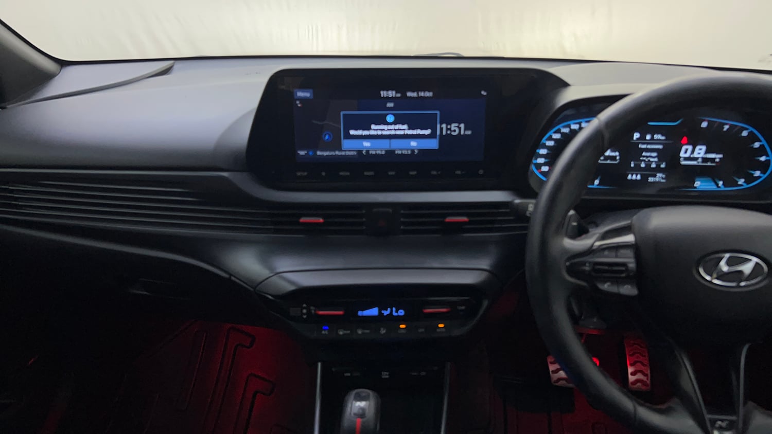 Used 2023 Hyundai i20 N Line N8 1.0 Turbo DCT Petrol Automatic interior MUSIC SYSTEM & AC CONTROL VIEW