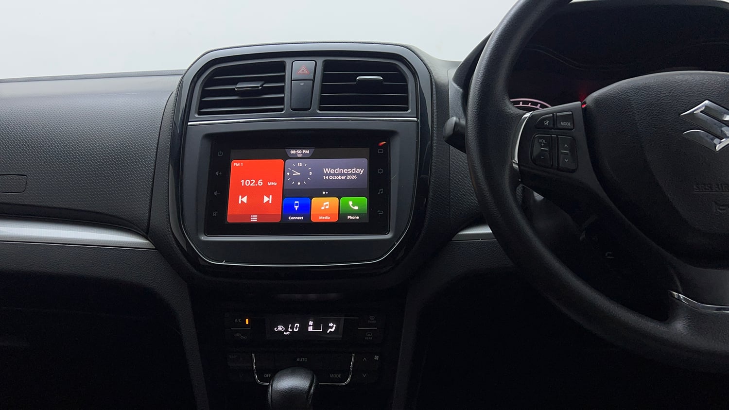 Used 2021 Maruti Suzuki Vitara Brezza ZXi AT SHVS Petrol Automatic interior MUSIC SYSTEM & AC CONTROL VIEW