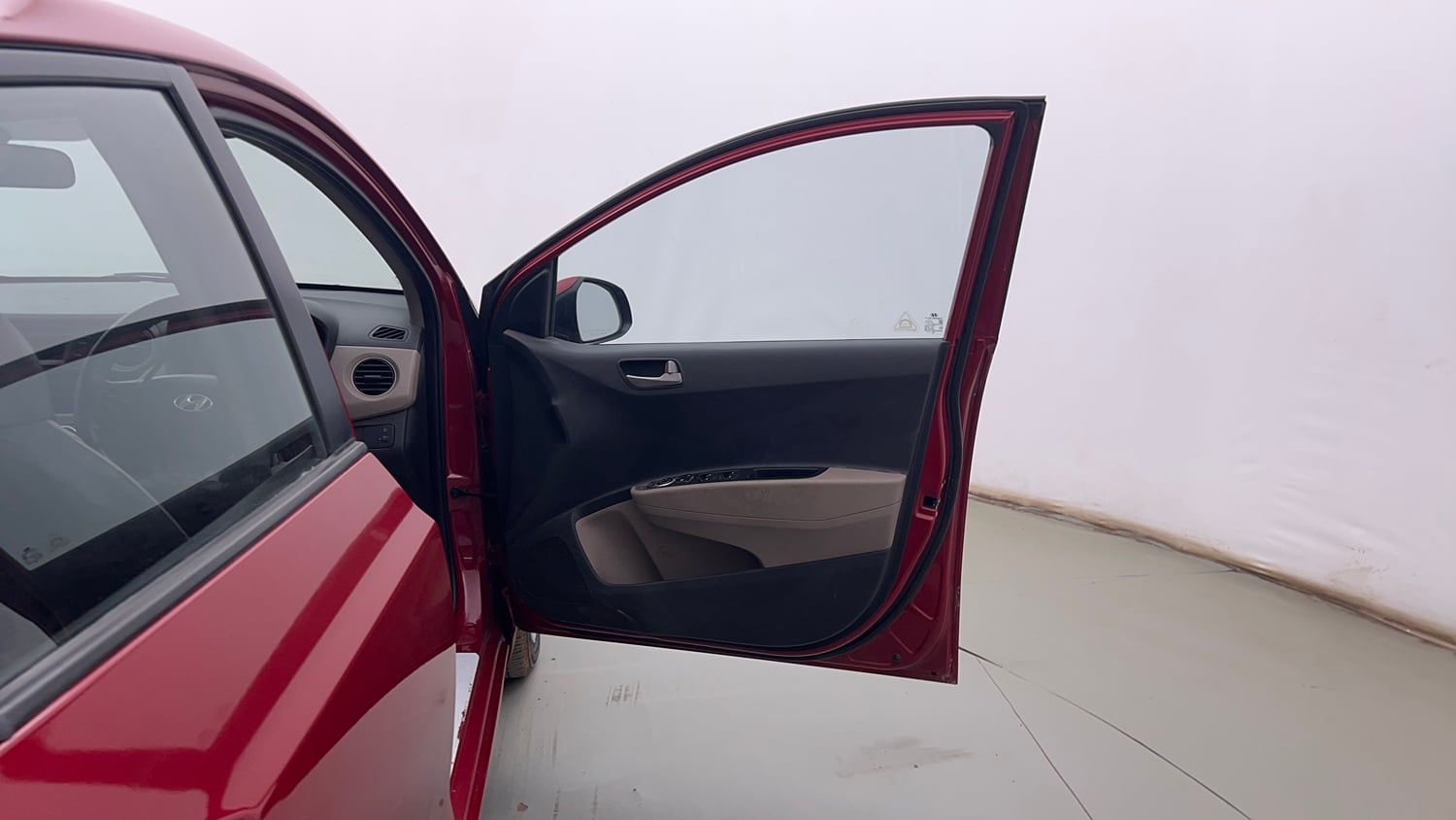 Used 2014 Hyundai Xcent S 1.2 Petrol Manual interior RIGHT FRONT DOOR OPEN VIEW
