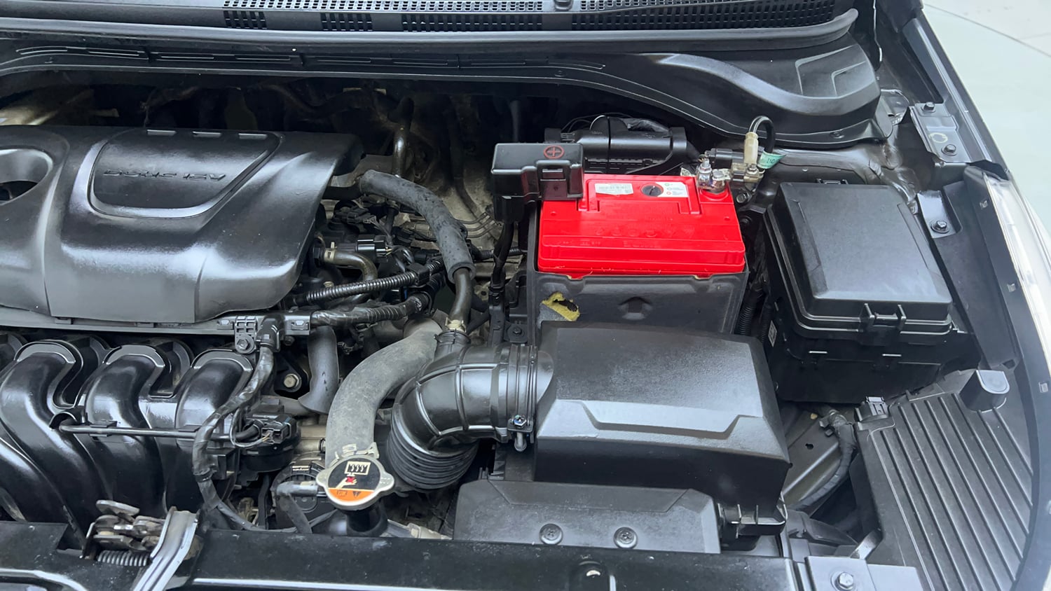 Used 2018 Hyundai Verna SX (O) 1.6 VTVT AT Petrol Automatic engine ENGINE LEFT SIDE VIEW
