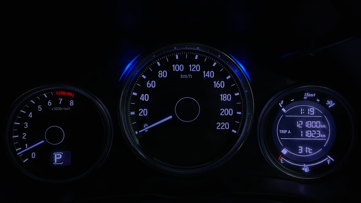 Used 2018 Honda City ZX CVT Petrol Petrol Automatic interior CLUSTERMETER VIEW
