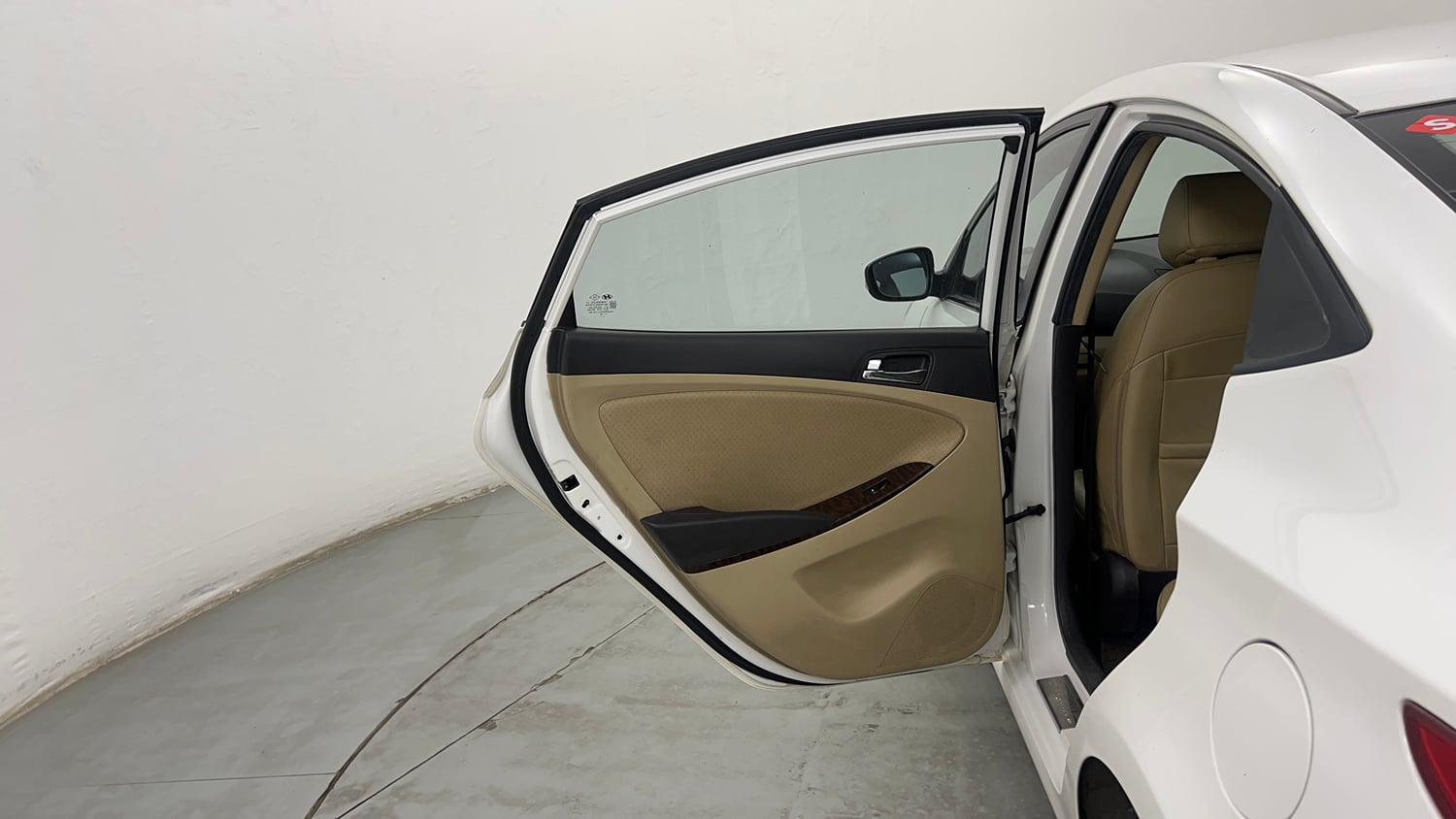 Used 2014 Hyundai Verna Fluidic 1.6 VTVT SX Petrol Manual interior LEFT REAR DOOR OPEN VIEW