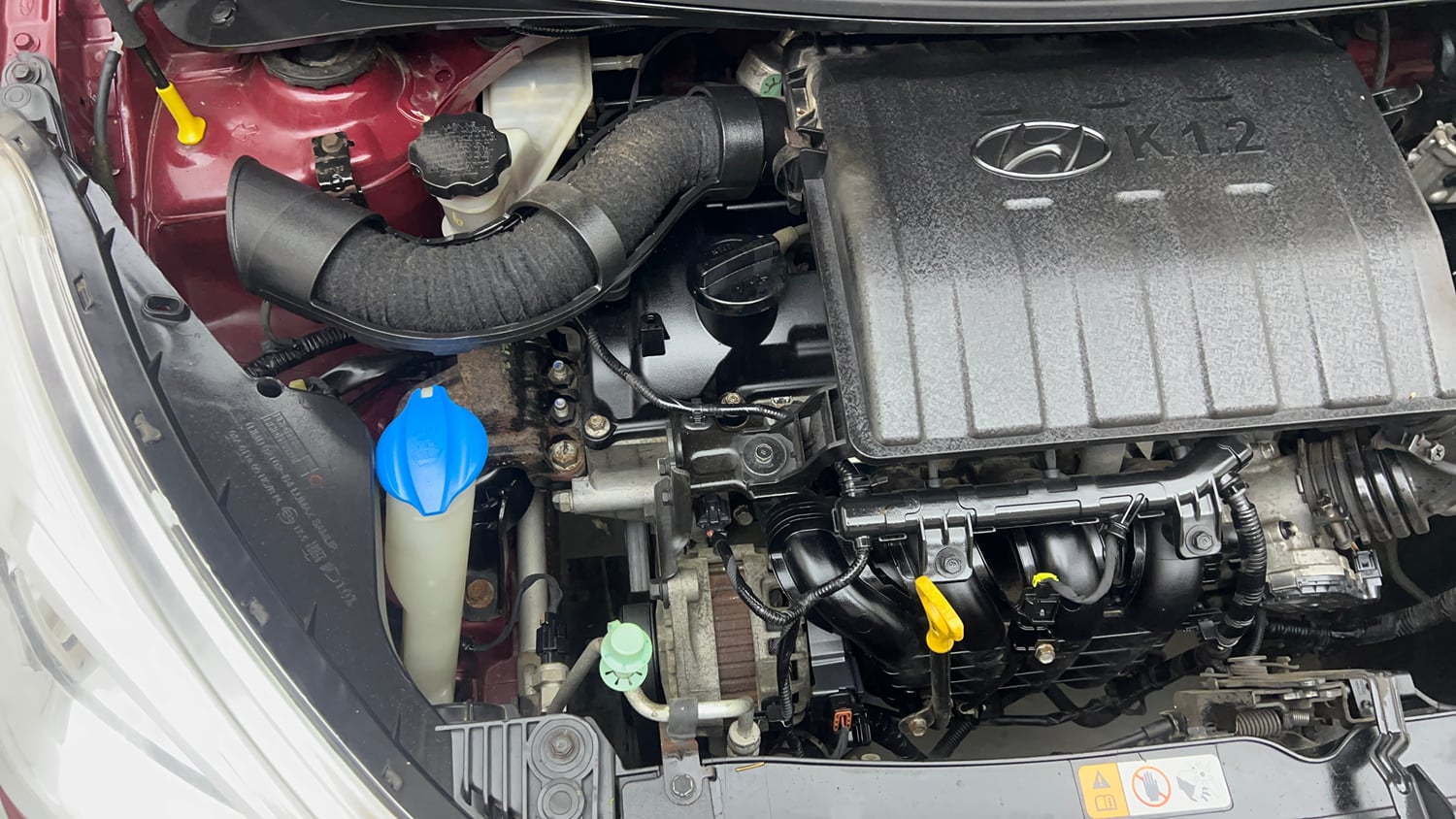 Used 2013 Hyundai Grand i10 Sportz 1.2 Kappa VTVT Petrol Manual engine ENGINE RIGHT SIDE VIEW