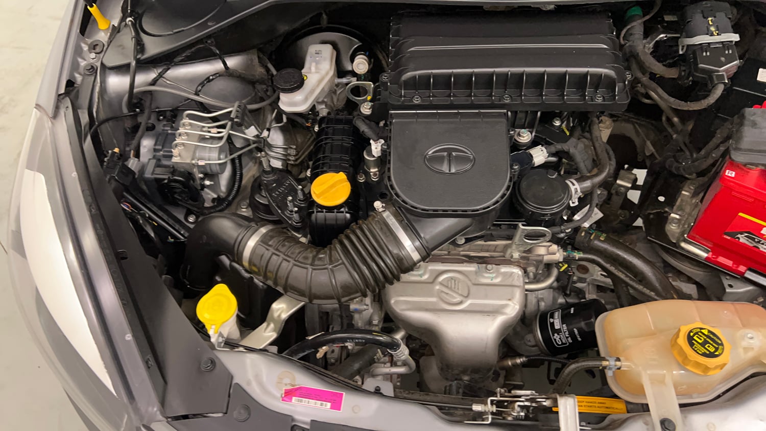 Used 2019 Tata Tiago Revotron XZ Plus Dual Tone Petrol Manual engine ENGINE RIGHT SIDE VIEW