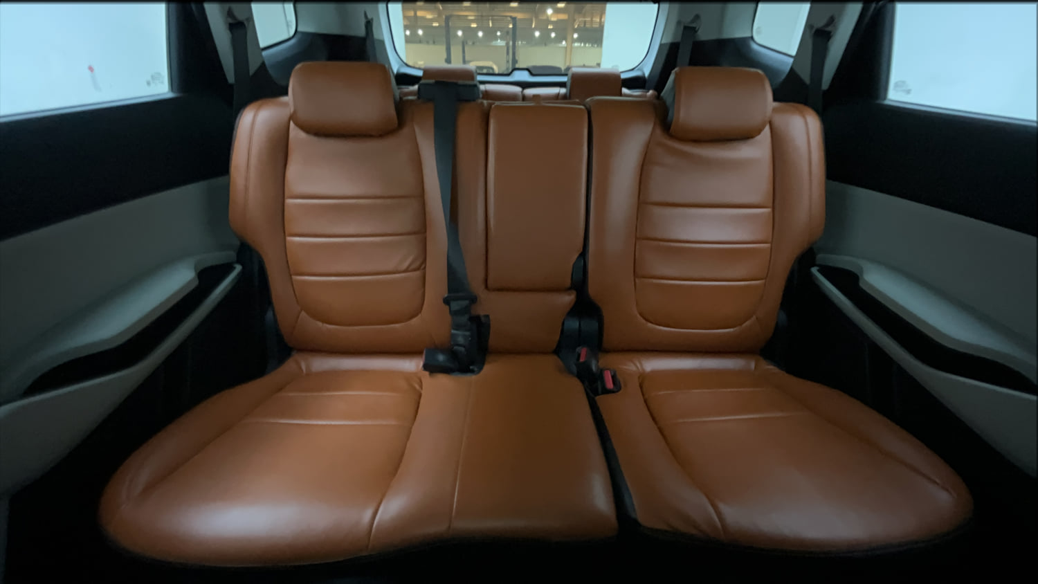 Used 2023 Kia Carens Prestige 1.5 Petrol 7 STR Petrol Manual interior REAR SEAT CONDITION VIEW
