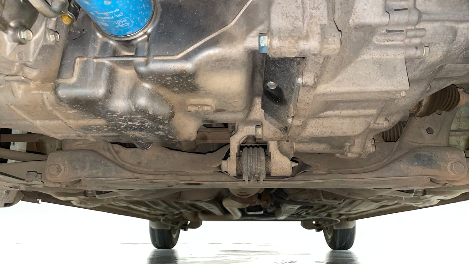 Used 2022 Honda Amaze VX MT 1.2 Petrol Petrol Manual extra FRONT LEFT UNDERBODY VIEW