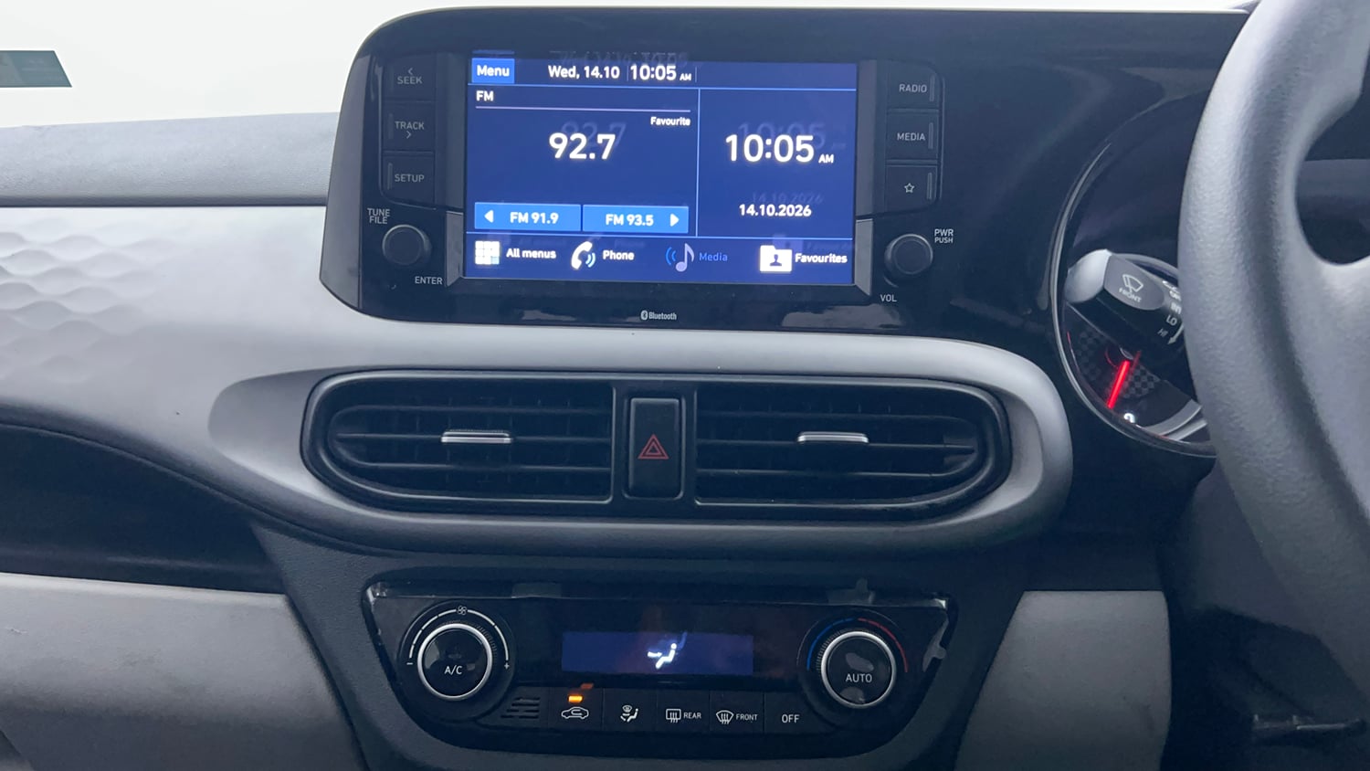 Used 2022 Hyundai Grand i10 Nios Sportz 1.2 Kappa VTVT Petrol Manual interior MUSIC SYSTEM & AC CONTROL VIEW