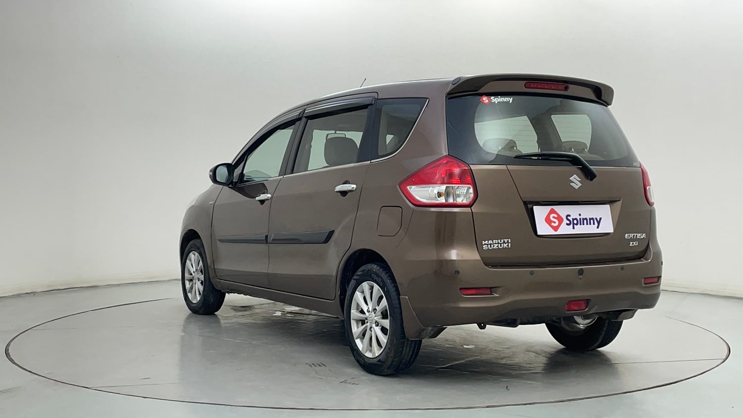 Used 2015 Maruti Suzuki Ertiga ZXi Petrol Manual exterior LEFT REAR CORNER VIEW